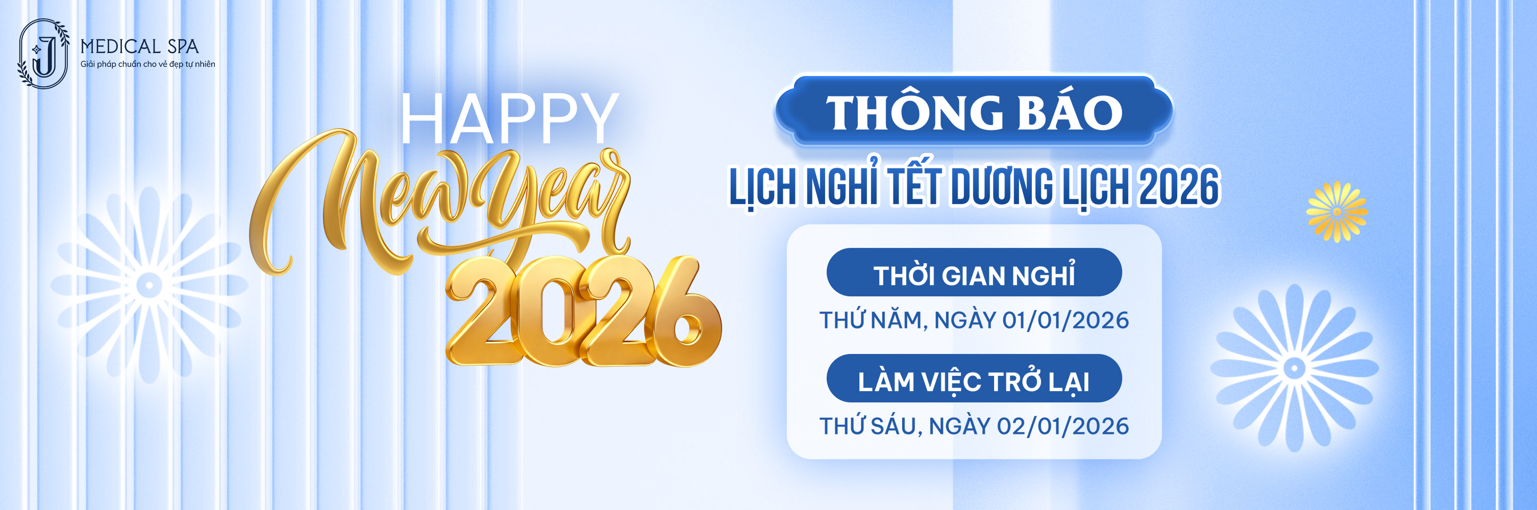 {"vi-VN":"Lịch nghỉ Tết Dương lịch 2026","en-US":"Lịch nghỉ Tết Dương lịch 2026 J Medical Spa"}