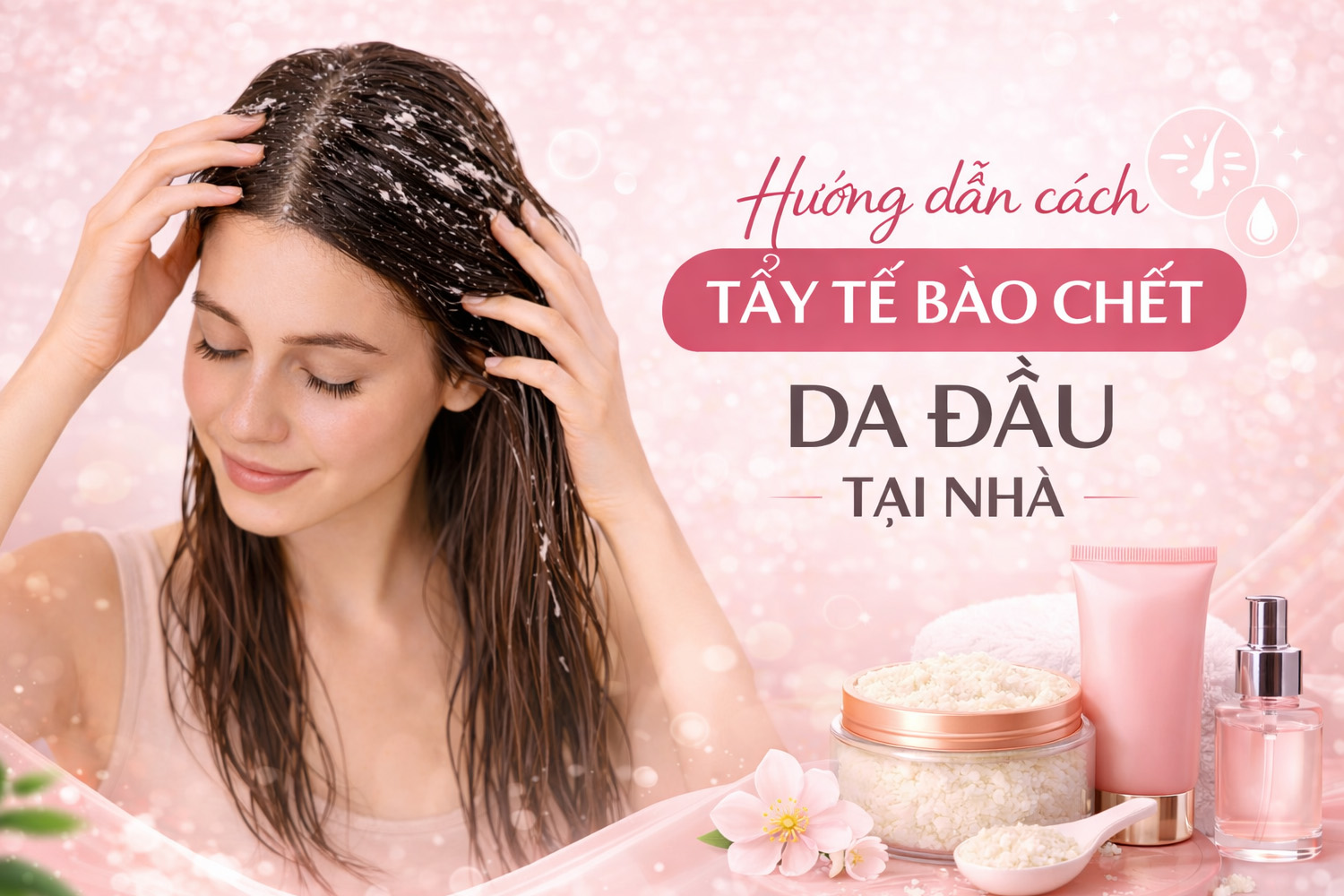 Hướng dẫn cách tẩy tế bào chết da dầu hiệu quả tại nhà