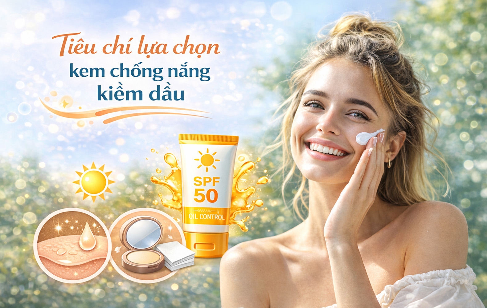 Lưu ngay TOP 5 tiêu chí lựa chọn kem chống nắng kiềm dầu